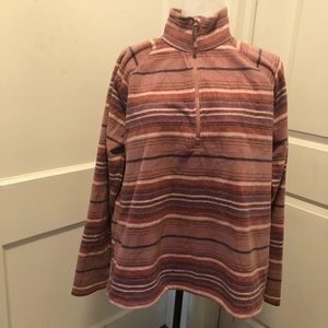 Eddie Bauer NWT ladies half zip fleece sweater size xl